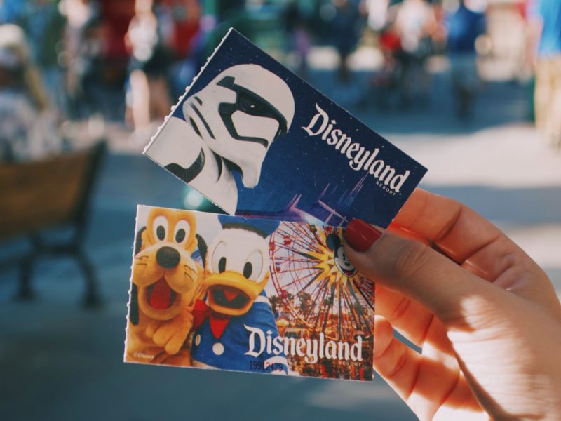 Two Disneyland tickets.