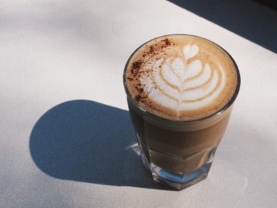 A cortado from a coffee shop in Gainesville, Florida