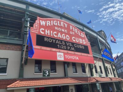 Entrance to Wrigley Field in Chicago
