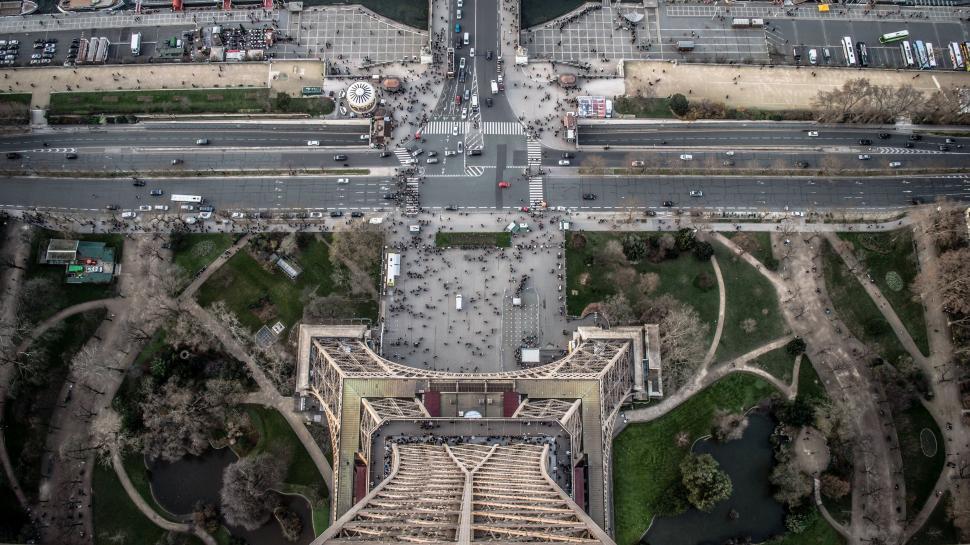 Photo from the top of the Eiffel Tower in Paris
