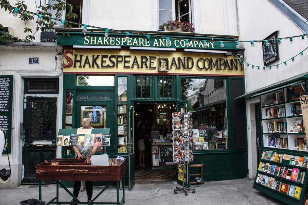 Photo of the bookstore Shakespeare and Company in Paris