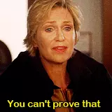 you can't prove that