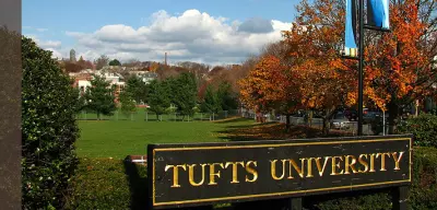 Tufts University sign