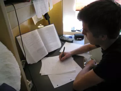 studying